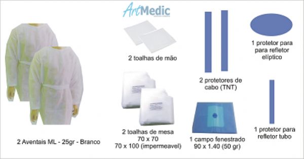 Kit Odontolgico Cirrgico Branco